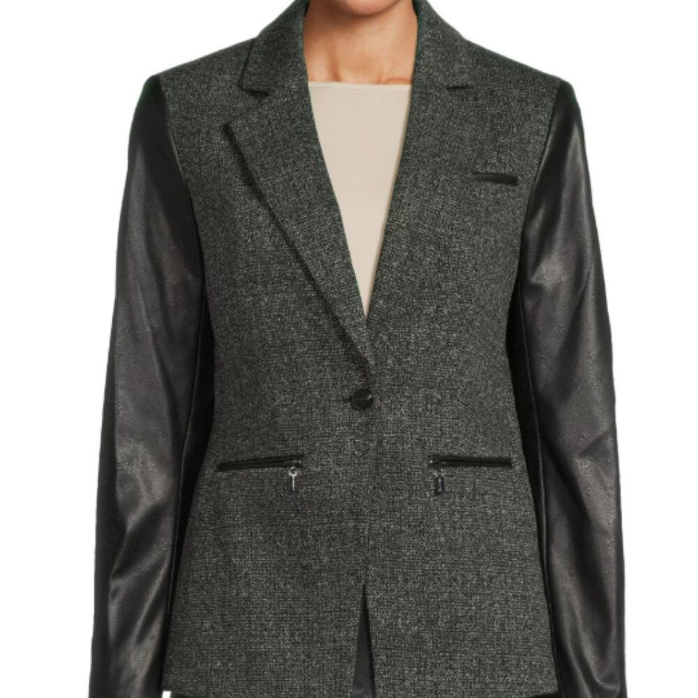Calvin Klein Twofer Black Blazer - Size 2